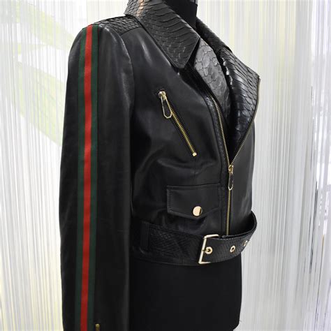 gucci python jacket|gucci hooded jacket.